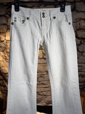 Miss Me White Men's Bootcut Jeans